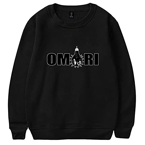 Omori Sweatshirt Unisex,Omori Merch Crew Neck Sweatshirt For Men/Women Pullover Long Sleeve Game Clothing,Omori Cosplay Jumpers Teens Girl Black