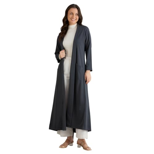 Image of Smarty Pants women's cotton open front trench jacket.