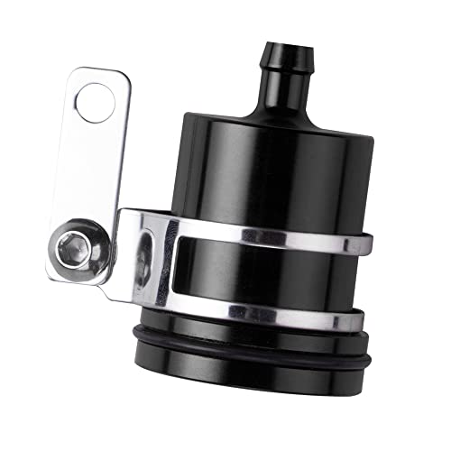 Motorrad-Bremsöldose mit Halter, TOTMOX-Bremszylinder-Flüssigkeitsbehälter aus Aluminiumlegierung, schwarzer vorderer hinterer Kupplungsbehälter-Ölflüssigkeitsbecher