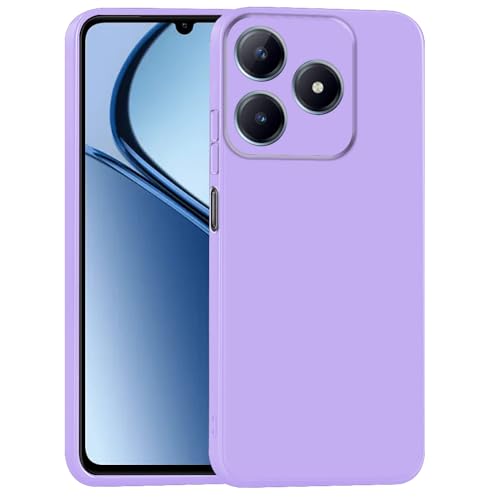 Image of Back Cover for Realme C63 4G / Narzo N63 4G | Full Camera Protection | Premium Liquid Silicon Case | Flexible Bumper Case for Realme C63 4G / Narzo N63 4G (Purple)