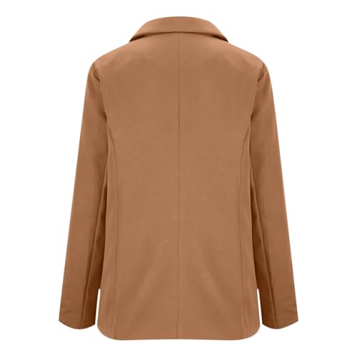 Blazers for Women 2025 Fashion Long Sleeve Business Casual Outfits Single-Breasted Dressy Jackets Work Outfits4