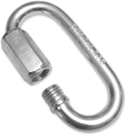 Yardware etcetera Quick Links 3/16 inch Zinc Plated 24 Pack - 620 Pound Working Load Limit- Chain Links