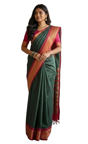 Image of SUPERLAXMI Self Design Kanjivaram Jacquard, Art Silk Saree