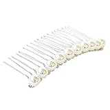 [ジュエルボックス] JewelVOX ヘアアクセサリー レディース パール ライン シンプル 夜会巻コーム 大人 おしゃれ シルバー 選択