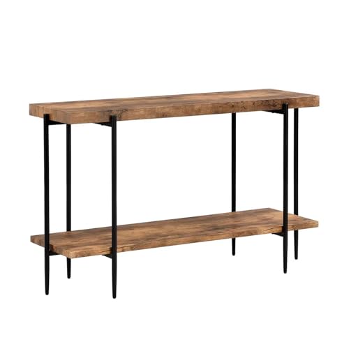 CJWKXQOL Mesa de Entrada 2 Niveles, Consola Madera Maciza, Recibidor Estrecha, Aparador Anchura Tras el Sofá, para Pasillo, Salón(100x45x80cm)