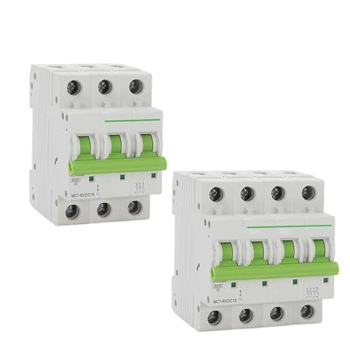 Disjoncteur miniature 3P 10A 6kA TOMC7-63 pour la protection de circuits électriques triphasés