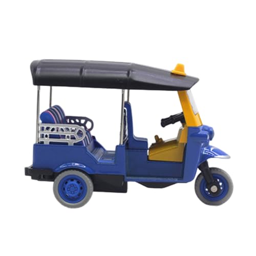 Modelo de Triciclo tailandés detallado, Juguete para niños y coleccionistas culturales con aleación de Uso prolongado, vehículo de Juego de simulación para niños