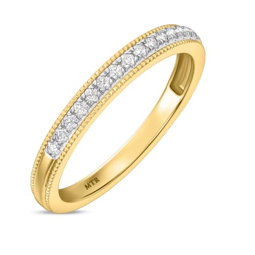 Triostar Trio His And Her Bridal Wedding Engagement Ring Set 14K Yellow Gold Over 925 Silver4