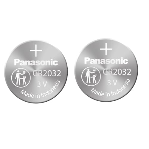 CR2032 Batería (2 Unidades) – Panasonic, célula de Litio, 3 V