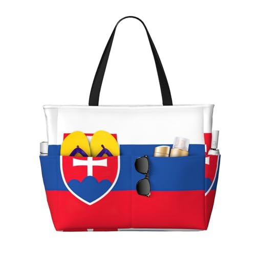 Sac de plage grand format Slovaquie pour femmes : cabas de voyage pliable et léger