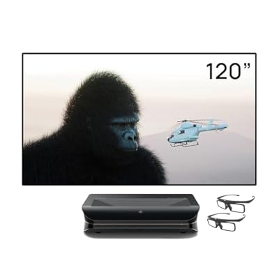 De ultieme LTV-3000 Pro 100" thuisbioscoopbundel: verander je woonkamer in een echte bioscoop met dit complete pakket: de AWOL VISION LTV-3000 Pro UST-projector, een 100" mat wit canvas en twee Active Shutter 3D-brillen. Geniet van tot 80% betere bee...