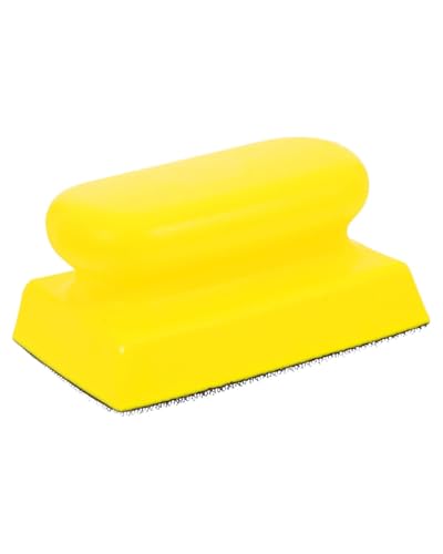 Image of Yellow Hand Polishing Pad, Marble Polish Machine, Marble Polishing Machine, Essential Tool for Glass Shops and Glaziers, Durable and Efficient