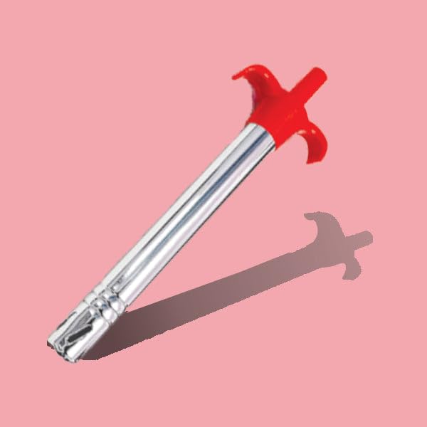 Image of 2-in-1 Stainless Steel Gas Lighter with Built-in Knife - A Practical Tool for Quick Ignition and Precision Cutting, Ideal for Home Kitchens and Outdoor Activities