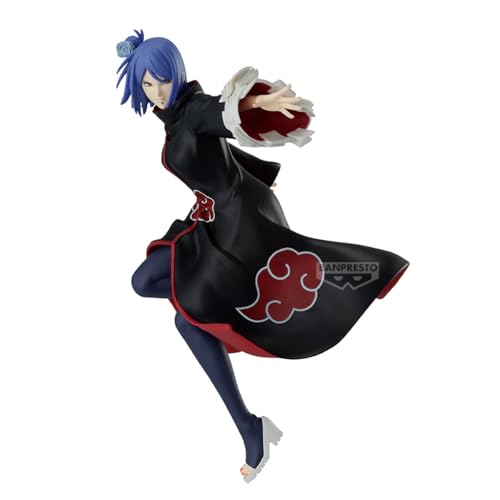 Banpresto Statuina di Azione Konan Naruto Shippuden - Vibration Stars 15 cm - Multicolore BP29185P - Figura da collezione - Ottimo per i fan degli anime