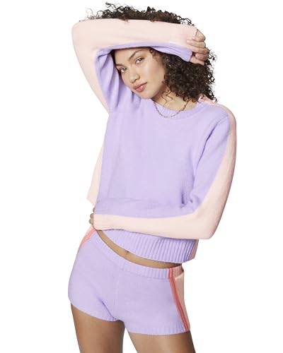 Image of Florence by Mills Women's Bright Like Color Tipped Pullover Sweater