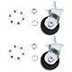 SG Store 2 Stücke 2-ton Hydraulische Jack Caster Ersatz Rad für Garage 7x4cm