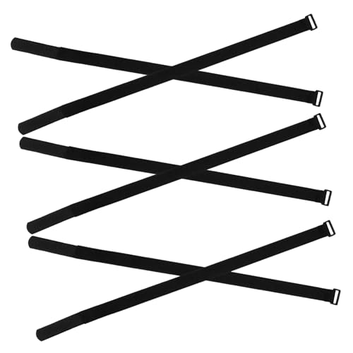 Lurrose 6 pièces Fixation Parasol Jardin Réglable Sangles Multi-usages Anti-Usure Stabilisateur Vent Portable pour Parasol de Terrasse et Plage