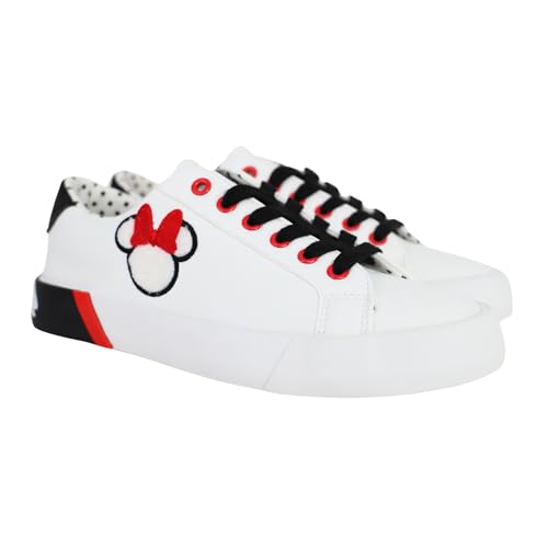 Minnie Mouse Womens Sneakers Low Court Lace Up