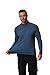 COOFANDY Mens Quarter Zip Pullover Workout Mock Neck Lightweight Long Sleeve Athletic Shirt for Fashion Casual Golf Dark Blue