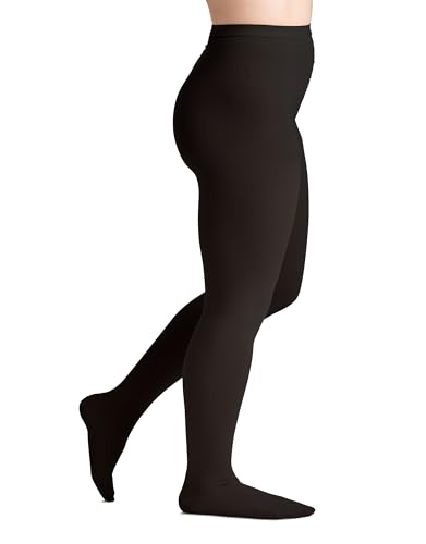 Image of EvoNation Men & Women Waist High 20-30 mmHg Graduated Compression Opaque Pantyhose - Firm Pressure Compression Garment