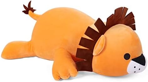 Weighted Lion Stuffed Animals 24" 4.2lbs,Cute Cuddle Plushie Toy Weighted Plush Throw Pillow for Children Kids Adults(Lion) - Image 4
