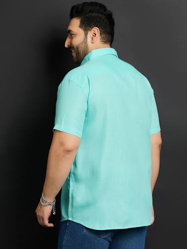 Image of Bigbanana Plus Size Men's Regular Fit Solid Shirt