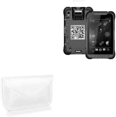 BoxWave Case Compatible with Geekland GK-ST8-QC (8 in) - Elite Leather Messenger Pouch, Synthetic Leather Cover Case Envelope Design - Ivory White image 3