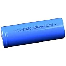 Bateria Litio 3 Voltios 4 unids 3.7V batería de litio recargable linterna de deslumbramiento 22650 3000mAh batería de litio