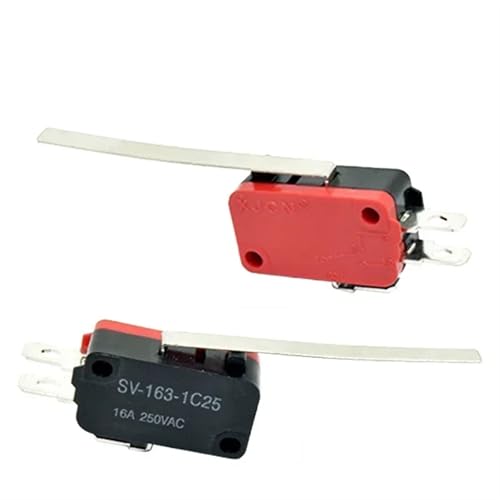 Microinterruptor de límite de recorrido momentáneo SPDT 16A 250V CA de 3 pines 2