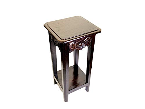 木製 アジアン家具 バリ家具 彫刻 サイドテーブル ダークブラウン 木製 アジアン家具 バリ家具 彫刻 サイドテーブル ダークブラウン