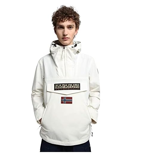 Napapijri Rainforest S Pkt 3 Chaqueta, White Whisper, Hombre