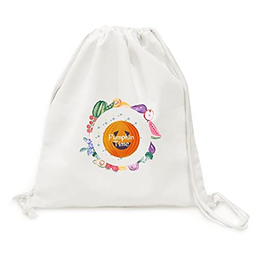 Sac en tissu pliable citrouille Halloween pour légumes et fruits