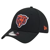 New Era Men's Black Chicago Bears Core Team 39THIRTY Flex Hat