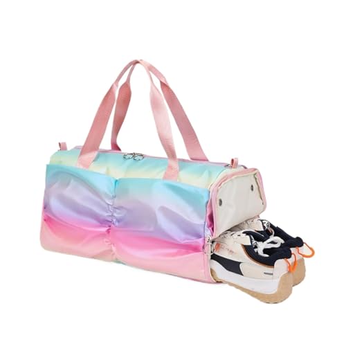 Sac de yoga rose KLVN - Sac de sport de voyage pour femme, idéal étudiante et fitness