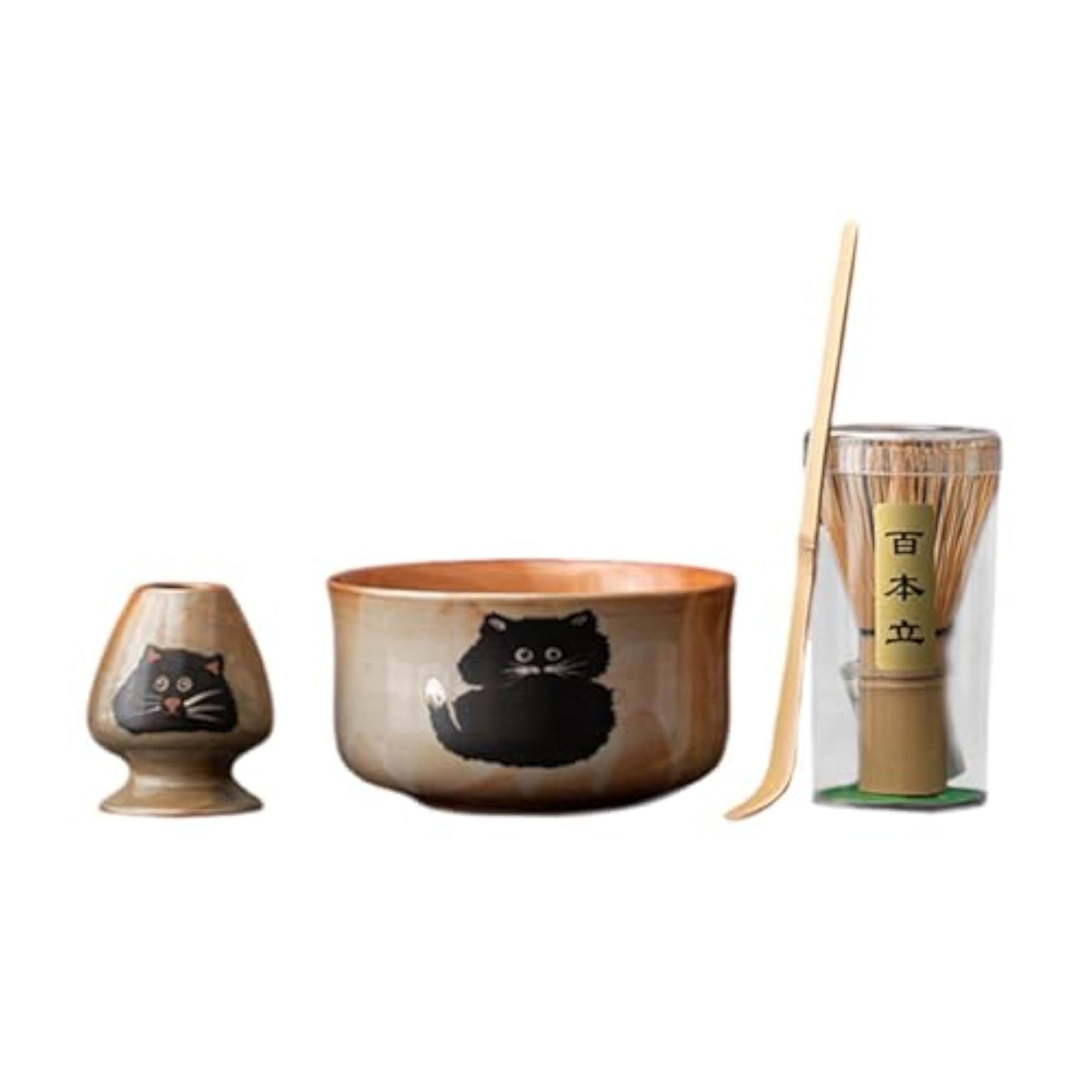 Unique Matcha Whisk Set with Handmade Bowl, Gift for Tea Lovers