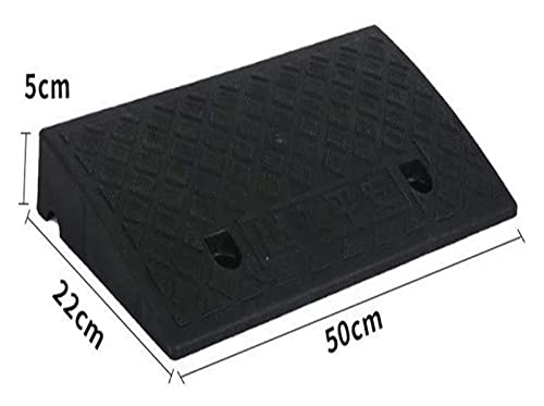 Rampas negras de plástico 50x22x5 cm antideslizantes miniatura 2