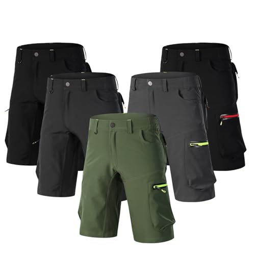 Shorts de ciclismo para hombre con bolsillos y transpirables miniatura 3