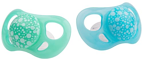 TWISTSHAKE Pack De 2 Chupetes Para Bebés Ortodónticos De Silicona, Recién Nacidos De 0 A 6 Meses, Sin Bpa, color Pastel Baby Blue/mint Green, 100 g   Pack de 2