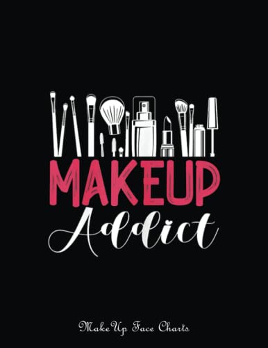 Makeup Face Charts: Womens Make-Up Artist Makeup Addict Cosmetologist Beautician | Make Up Practice Chart Book | Makeup Artist Drawing Coloring Face | ... For Practice And A Space To Note Your Idea image 2
