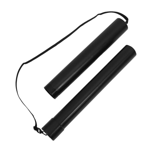 KALLORY Multi-use Storage Holder Extendable Tube Box for Calligraphy Blueprints and Maps Adjustable Size Black