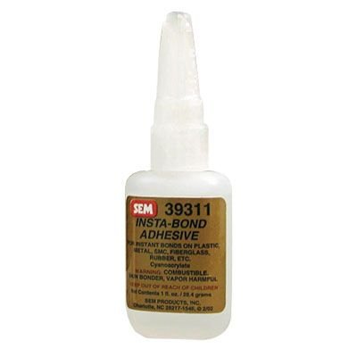 SEM 39311 Adhesive, 1 oz Bottle, Liquid, Clear