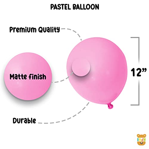 ITAF Baby Girl Welcome Home Decoration Kit, Foil Balloons, Baby Foot Bottle Shape Balloons For Kids Birthday Party Decoration Kit, Pink, 44Pcs