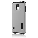 Incipio DualPro Shine Case for Samsung Galaxy S5 - Retail Packaging - Silver/Black