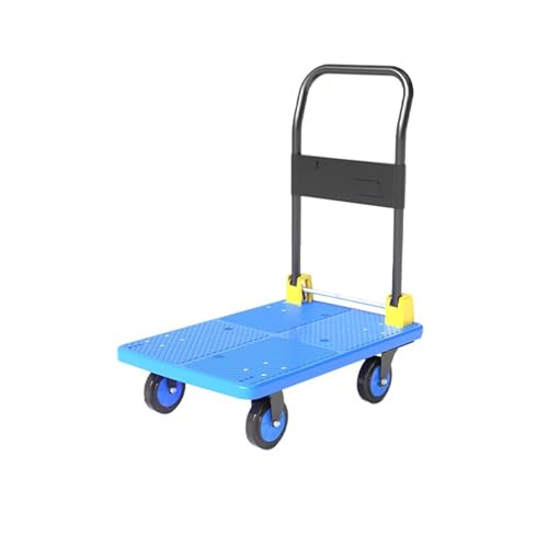 Carro Plegable 48x72cm, Carretilla Plegable Con Ruedas Silenciosas De 4 Pulgadas, Carro Portátil Plegable, Carro De Empuje, Capacidad De Carga 200kg, Transporte De Cargas Pesadas