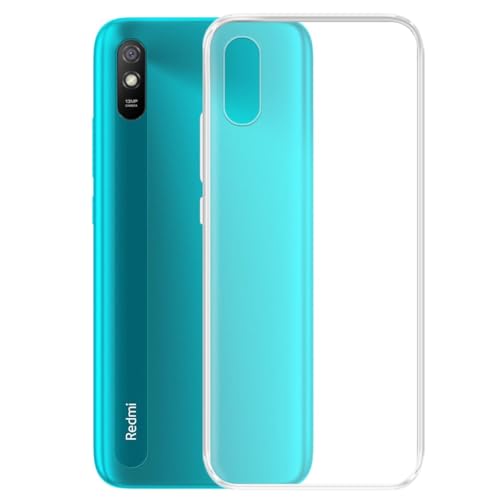 Image of COVERBLACK Rubber Silicone Back Cover for REDMI 9A Sport - Transparent