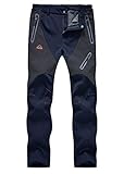 Multifunktionen: Softshellhose bestehen aus 100% Polyester. Sehr warm, abriebfest, wasserdicht, schnell trockend, atmungsaktiv, winddicht, UV Schutz.