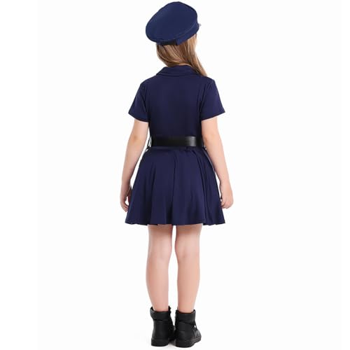 Disfraz de policía para niñas 10-12 años miniatura 6