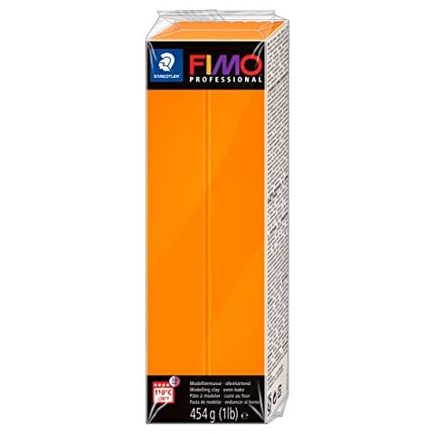 STAEDTLER-8041-4 ST Pasta de modelar de endurecimiento al horno, Color naranja Cover
