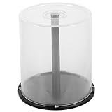 HOLIDYOYO Cd/Dvd ケーキ ボックス スピンドル、 空 Cd/Dvd ストレージ ボックス Dvd ストレージ バケツ クリア CD ホルダー 100枚 容量 ベース 用 ホーム