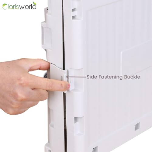 Clarisworld Faltbarer Einkaufstrolley Einkaufswagen Transportkarre Warenkorb mit Deckel, 38 l, 17,5 kg Kapazität, Teleskopgriff, Hellgrau – Bild 6